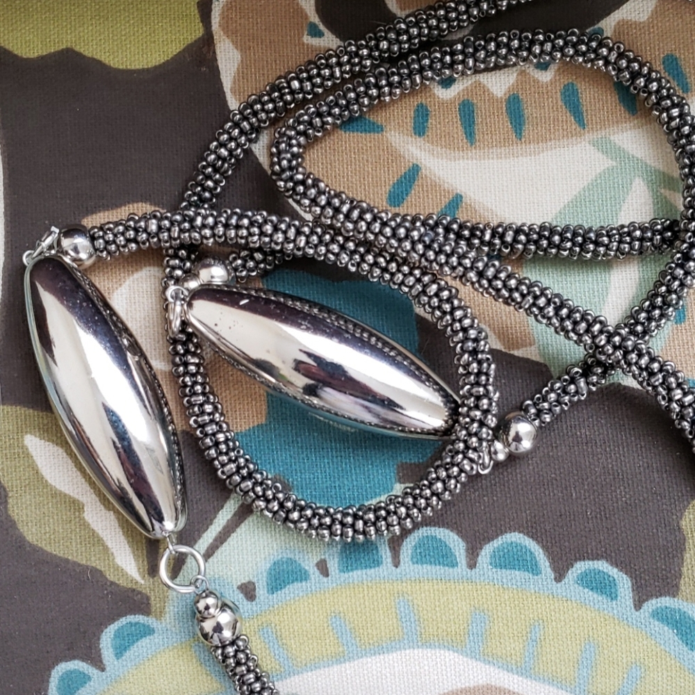 Beaded Caribbean long necklace🐚